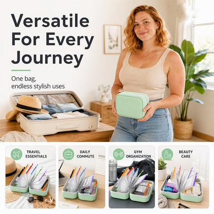 💊 A8 Waterproof Pill Pouch Set – 14 Color-Coded Pouches, Crush-Proof Shell, Up to 2 Weeks of Meds! ✨